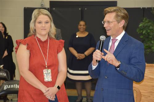 Kelsey Cooper with Dr. Mackey